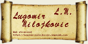 Lugomir Milojković vizit kartica